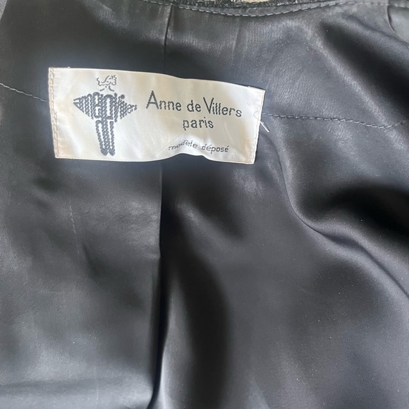 COPY - Vintage Anne de Villers Paris formal evening suit glittering boiled wool - Picture 15 of 17